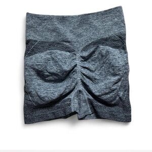 Textured Gray Athletic Shorts